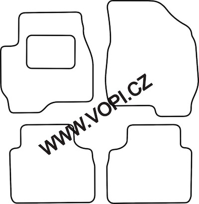 Autokoberce Mazda Tribute 2001 - 2004 Perfectfit (2828)